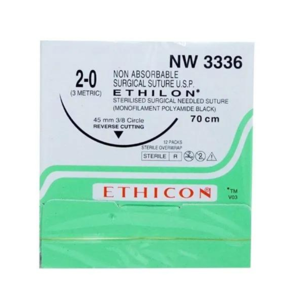 Ethicon Ethilon Sutures Reverse Cutting - NW 3336