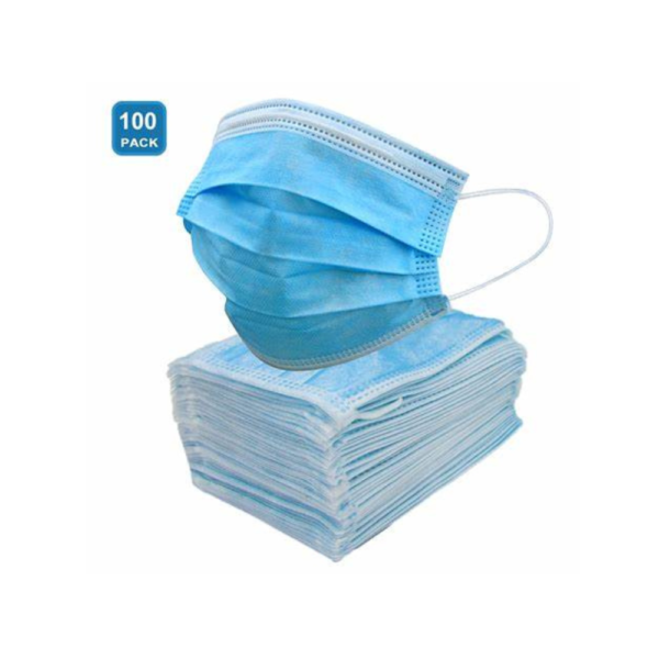 Disposable 3 Ply Face Mask - (100 Pcs)