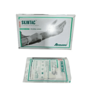 Romsons Latex Skintac Disposable Surgical Gloves, Powder Free