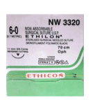Ethicon Ethilon Sutures USP 6-0 NW 3320 Reverse Cutting