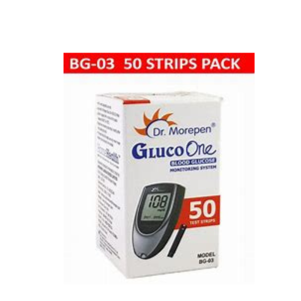 Dr. Morepen BG-03 Glucometer 50 Test Strips