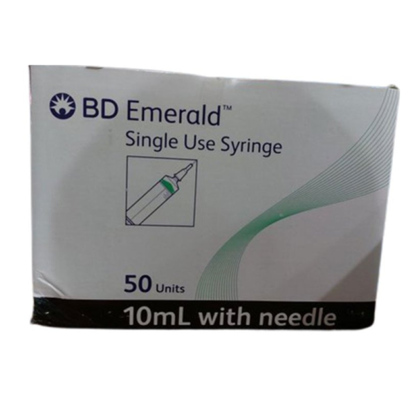 BD 10ml Syringe with Needle 21G