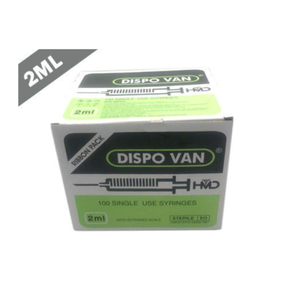 Dispo Van 2ml Syringe With Needle 24g