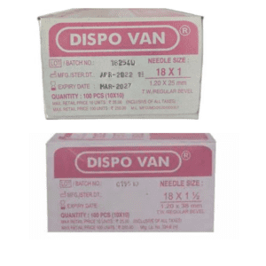 Dispovan Hypodermic Needle -18G*1 Inch & 18G*1.5 Inch