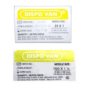 Dispovan Hypodermic Needle -20G*1 Inch & 20G*1.5 Inch