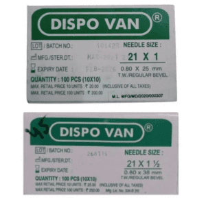 Dispovan Hypodermic Needle -21G*1 Inch & 21G*1.5 Inch